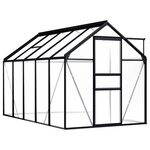 vidaXL Serre Anthracite Aluminium 5 89 m²