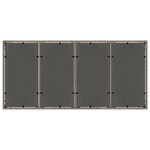 vidaXL Ensemble de salle à manger de 7 pièces avec coussins Gris Poly Rattan