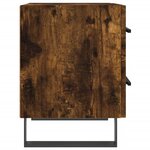 vidaXL Tables de chevet 2Pièces chêne fumé 40x35x47 5cm bois d’ingénierie