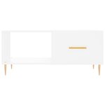 vidaXL Table basse blanc 90x50x40 cm bois d'ingénierie
