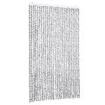 vidaXL Rideau anti-mouches gris clair et gris foncé 118x220cm chenille