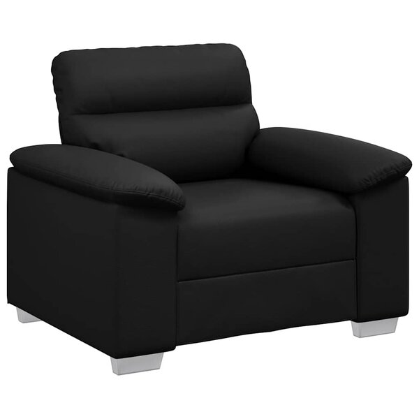 vidaXL Fauteuil noir 60 cm similicuir