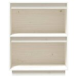 vidaXL Armoire console Blanc 60x34x75 cm Bois de pin solide
