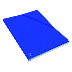 Dossier oxford alpina grande capacité dos 1 5 cm bleu - lot de 10