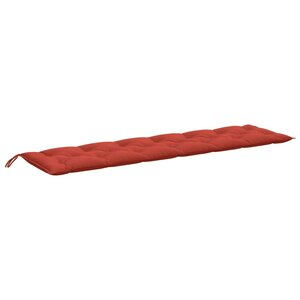 vidaXL Coussin de banc de jardin rouge mélangé 200x50x7 cm tissu