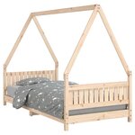 vidaXL Cadre de lit pour enfant 90x190 cm Bois de pin massif