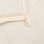 vidaXL Couverture lestée Crème clair 200x200 cm 9 kg Tissu