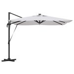 vidaXL Parasol Roma Beige 286 x 285 x 270 cm Aluminium  Polyester