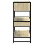 vidaXL Table console chêne sonoma 90x35x80 cm bois d'ingénierie