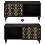 vidaXL Table basse 80x50x40 cm bois de manguier massif