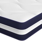 vidaXL Matelas à ressorts ensachés dureté moyenne 160x200 cm