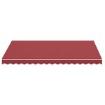 vidaXL Tissu de remplacement pour auvent Bordeaux rouge 3 5x2 5 m