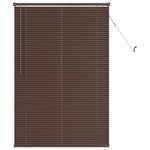vidaXL Store Vénitien Réglable Marron foncé avec motif 150 x 70 cm PVC