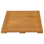 vidaXL Tapis de bain Uni Marron 60 x 40 cm bois