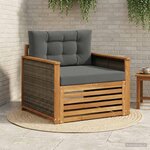 vidaXL Sofa de milieu extérieur Naturel