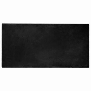 vidaXL Tapis en Fourrure Synthétique de Lapin Olite Noir 100 x 200 cm