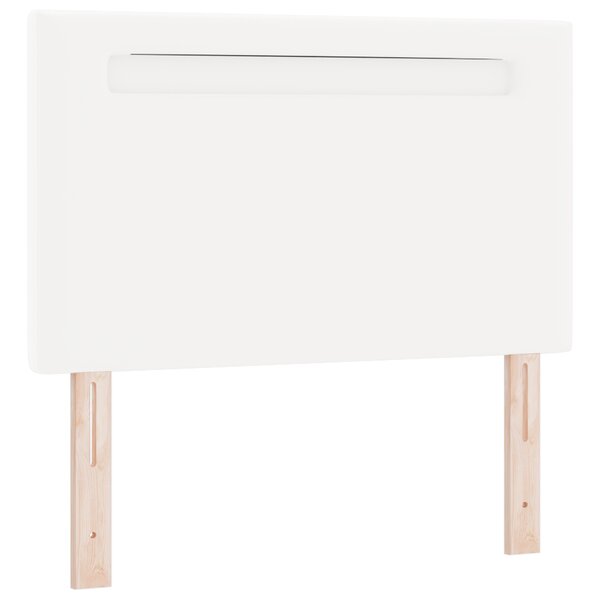 vidaXL Tête de lit simple blanche 100 cm en cuir synthétique