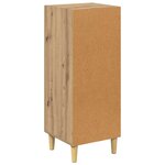 vidaXL Buffet Chêne artisanal 34 5 x 34 x 90 cm Bois d'ingénierie