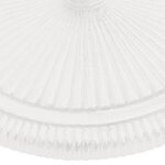 vidaXL Socle de parasol Blanc 45x45x30 cm Fonte