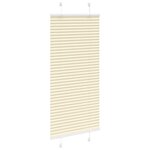 vidaXL Store plissé crème 65x150 cm largeur du tissu 64 4 cm polyester