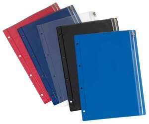 10x sac à fermeture-éclair  A4  PVC  couleurs assorties HERLITZ