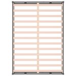 vidaXL Cadre de lit sans matelas gris 150x200 cm bois massif