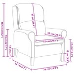 vidaXL Fauteuil Contemporain Vert armée Tissu  Bois Moyen Ergonomique
