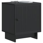 vidaXL Cabinet de chevet Noir 43 x 34 5 x 50 cm Bois d'ingénierie