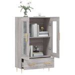 vidaXL Buffet haut sonoma gris 69 5x31x115 cm bois d'ingénierie