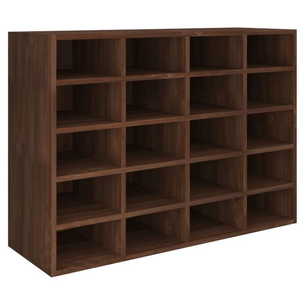 vidaXL Étagère à chaussures Bois ingénierie 92x30x67 5 cm Chêne marron
