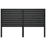 vidaXL Tête de lit Noir 166x4x100 cm Bois massif de pin