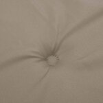 vidaXL Coussins de chaise jardin lot de 6 taupe 40x40x4cm tissu oxford