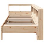 vidaXL Lit bibliothèque sans matelas 90x200 cm bois de pin massif