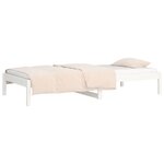vidaXL Lit de jour Blanc 80x200 cm Bois de pin massif