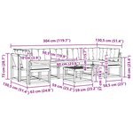 vidaXL Ensemble de canapés d'extérieur 8 pc Blanc et crème