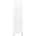 vidaXL Garde-robe Blanc 90x50x180 cm Métal