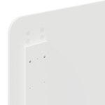 vidaXL Tête de lit Blanc 100 cm Bois d'ingénierie