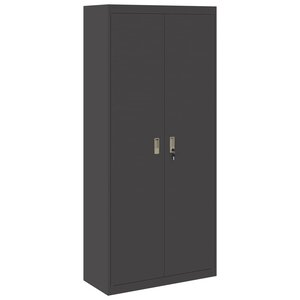 vidaXL Armoire de rangement 2 Pièces Noir 90 x 40 x 200 cm Acier
