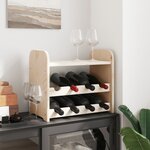 vidaXL Casier à vin avec panneau supérieur 43x25x37 cm bois pin massif