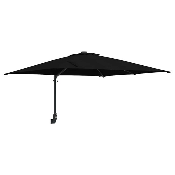 vidaXL Parasol de jardin Noir 248 5 x 247 5 x 160 cm