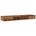 vidaXL Tiroirs de lit avec tiroir Bois ancien 160 x 36.5 x 16.5 cm