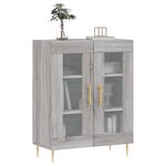 vidaXL Buffet sonoma gris 69 5x34x90 cm bois d'ingénierie