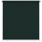 vidaXL Store roulant d'extérieur 220x230 cm Vert foncé PEHD