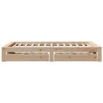 vidaXL Cadre de lit sans matelas 120x190 cm bois de pin massif