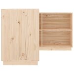 Bureau table poste de travail meuble d'ordinateur informatique étude 110 x 50 x 75 cm bois massif de pin brun 02_0023369