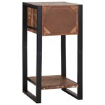 vidaXL Table d'appoint Multicolore 40x40x80 cm en bois récupéré