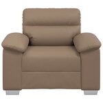 vidaXL Fauteuil cappuccino 100x81x84 cm similicuir