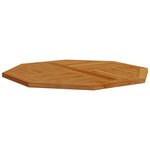 vidaXL Dessus de table 90x90x2 5 cm octogonal bois de teck massif