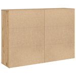 vidaXL Buffets 2 Pièces Chêne artisanal 60x31x84 cm Bois d'ingénierie
