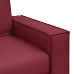 Canapé Loveseat vidaXL Rouge Vin 140 cm en Similicuir